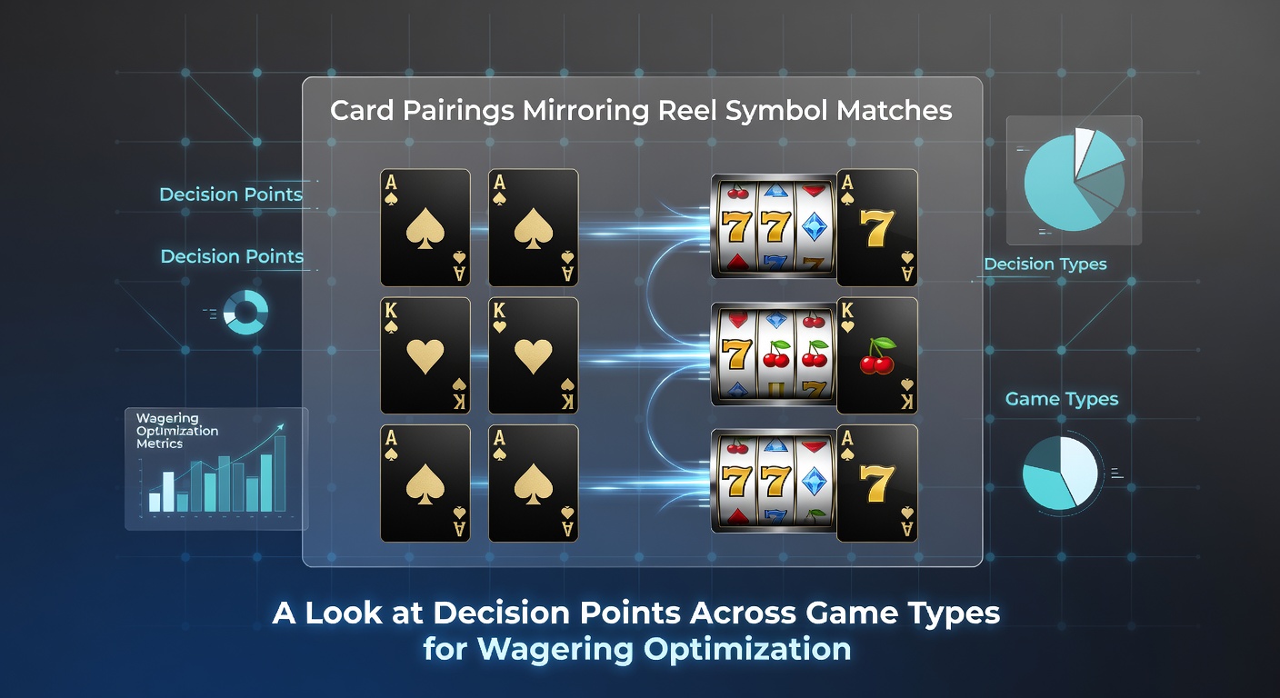 Blackjack card pairings displayed alongside slot reel symbols in a mobile casino interface
