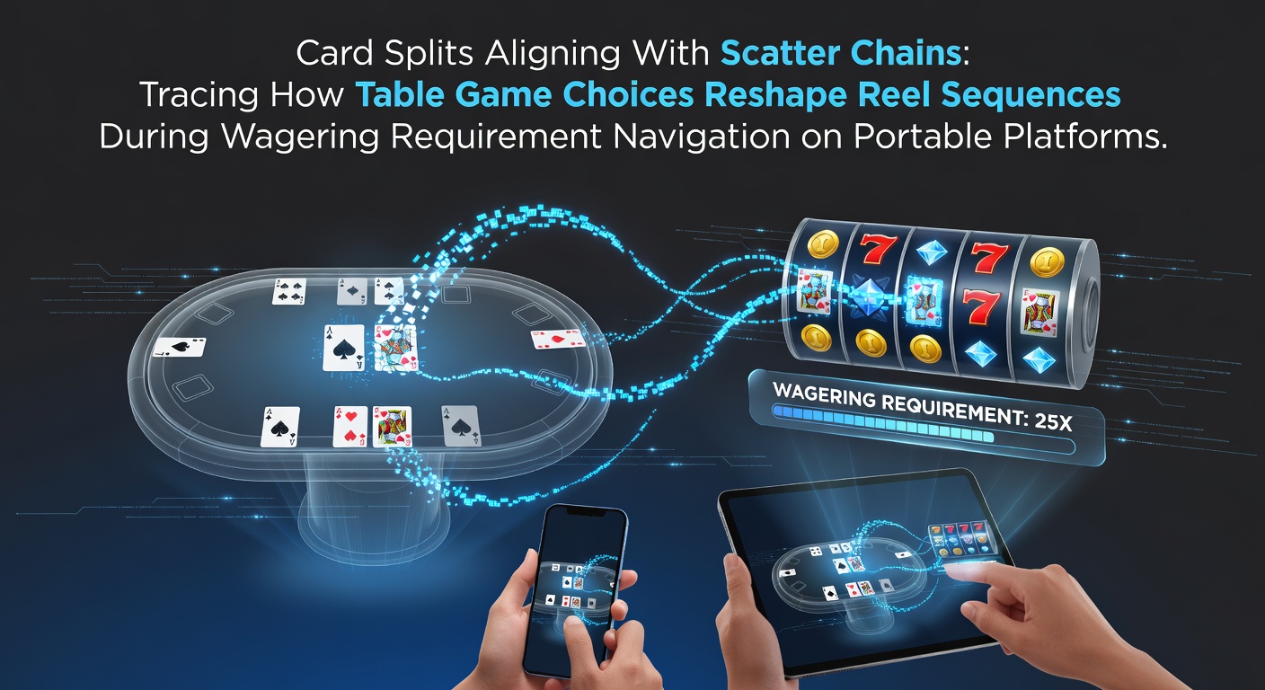 Mobile screen showing blackjack split decision alongside slot scatter chain visualization