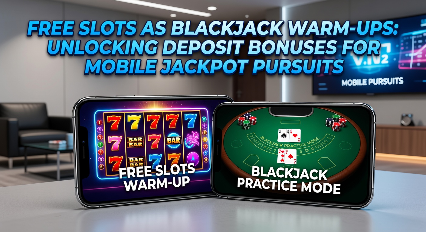 Player spinning free slots on a mobile device before switching to blackjack tables, highlighting bonus unlocks