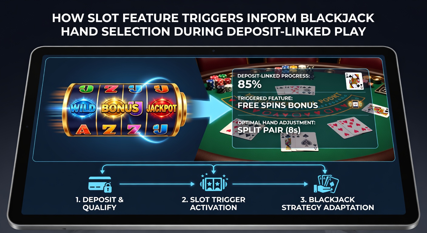 Flowchart illustrating how slot bonus rounds feed into blackjack hand selection during wagering requirement completion