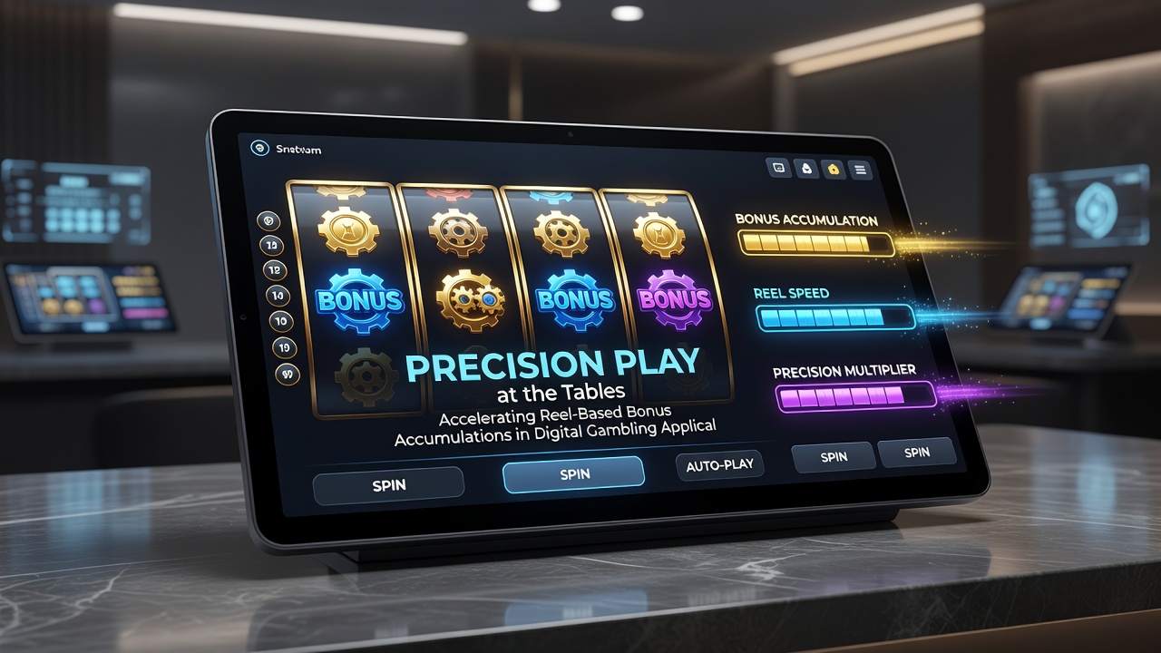 Mobile screen displaying bonus accumulation progress bar between blackjack hand results and upcoming slot reel features