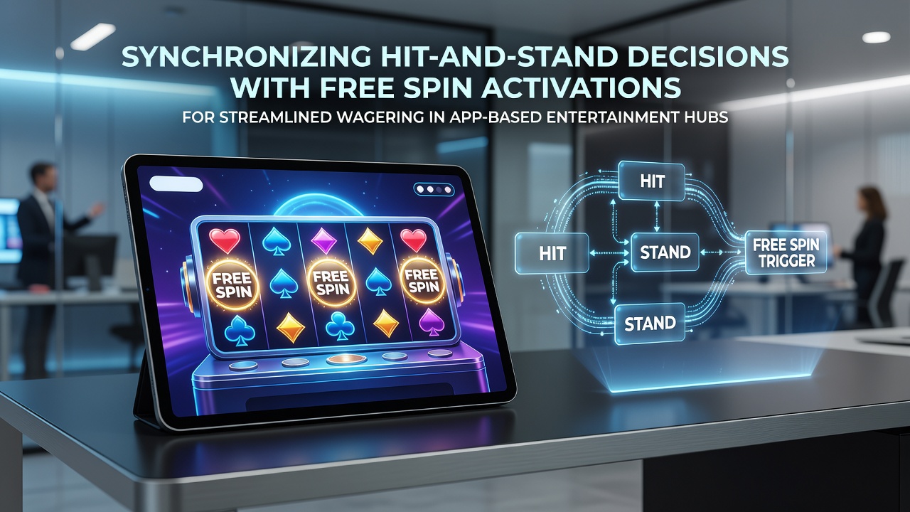 Mobile app interface displaying blackjack table alongside slot reels with free spin indicators