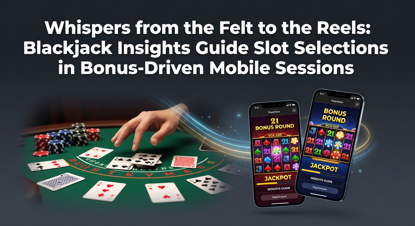 Mobile screen showing blackjack table transitioning to colorful slot reels during a bonus session
